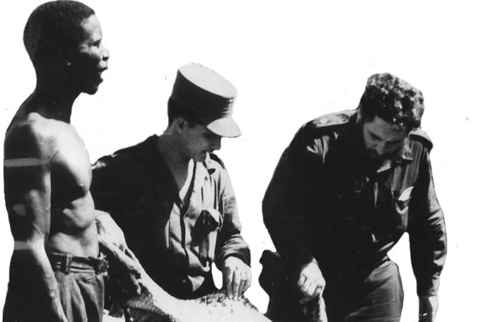 Fidel en la cienaga de zapata. Cococdrilo.
Archivo de Bohemia
Fide4148