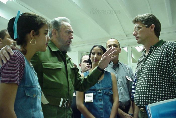 Inauguración de la Escuela de Formación de Trabajadores Sociales de Santa Clara Conversa con Miguel Díaz-Canel, , en ese momento primer secretario del Comité Provincial en Villa Clara Fide6991