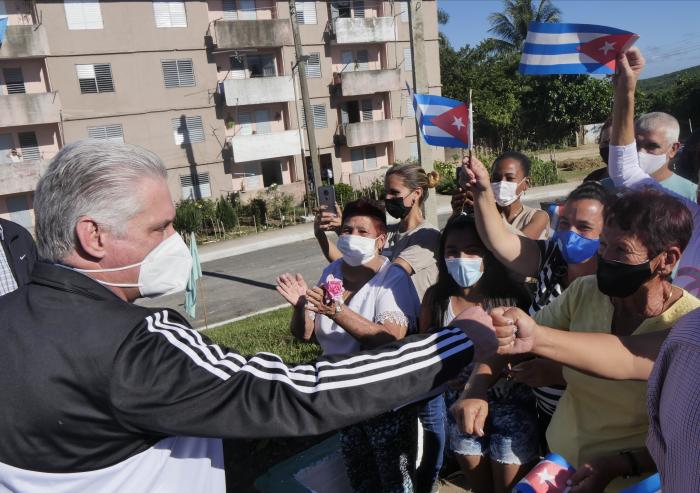 Diaz Canel en Cienfuegos