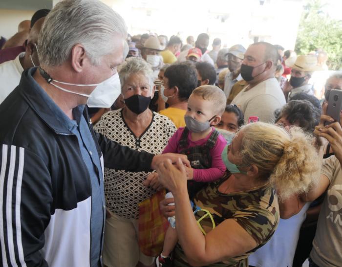 Diaz Canel en Cienfuegos