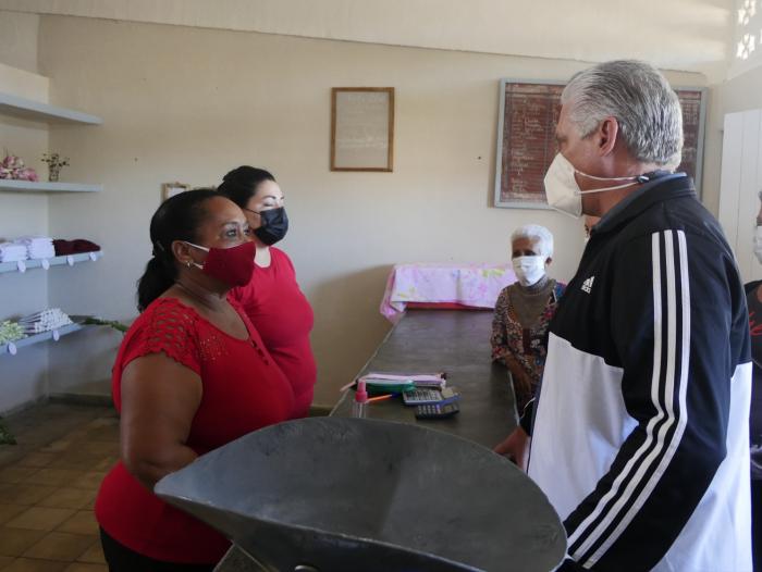 Diaz Canel en Cienfuegos