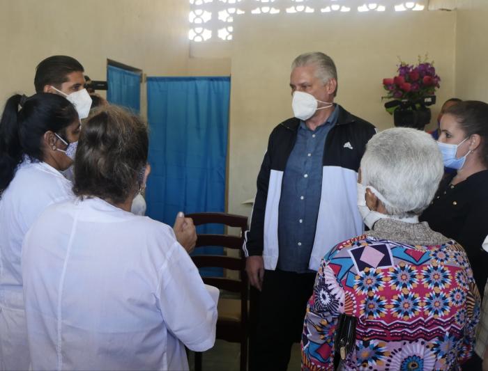 Diaz Canel en Cienfuegos