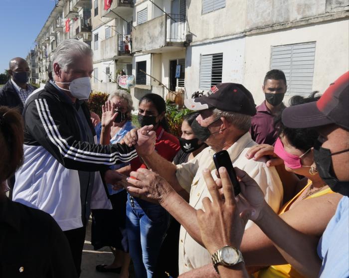 Diaz Canel en Cienfuegos