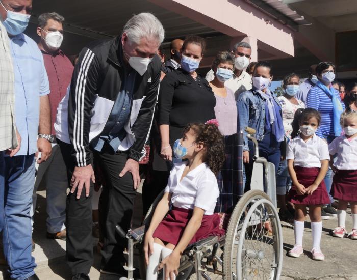 Diaz Canel en Cienfuegos