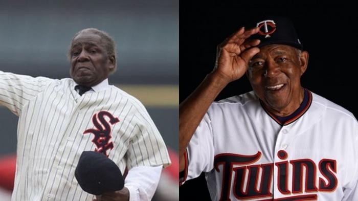 Orestes «Minnie» Miñoso (izquierda) y Tony Oliva.