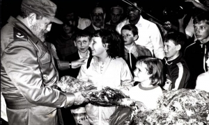 Niños de Chernobill.
Foto: Liborio Noval, 29/03/1990