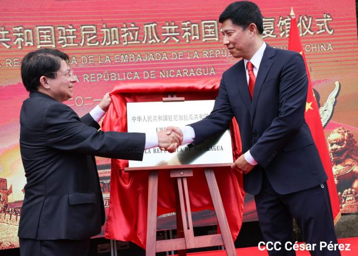 Reabre China su embajada Nicaragua