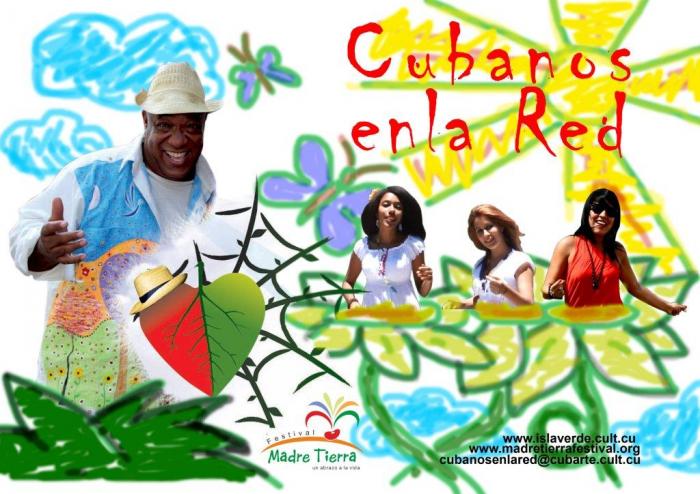 Afiche de Cubanos en la Red