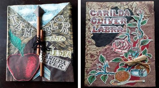 Libros manufacturados de Ediciones Vigía con poemas de Carilda Oliver Labra