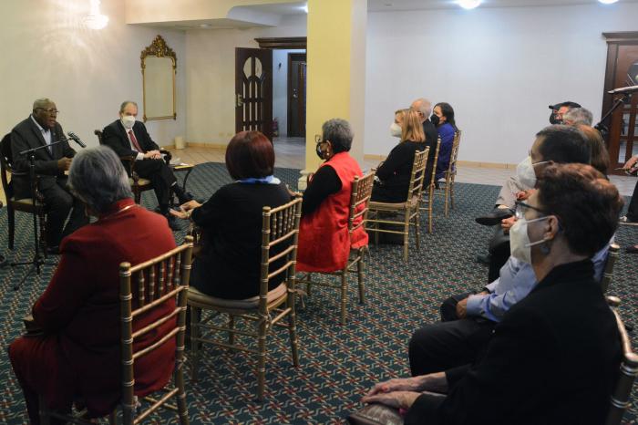 Encuentro con representantes de organizaciones solidaridad con cuba