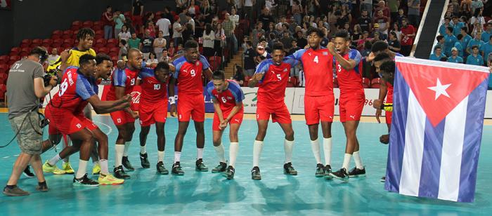Equipo Cuba de Balonmano . 3ra edición del Campeonato Mundial de Naciones Emergentes de balonmano (M), de la IHF (Federación Internacional de Balonmano por sus siglas en inglés) en Tbilsi, Georgia