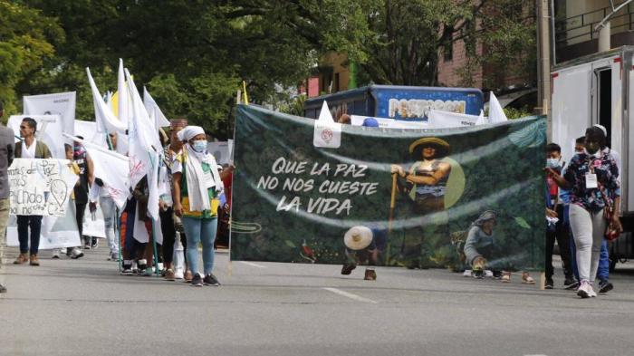 Hasta finales de 2021 han sido asesinados 303 firmantes del acuerdo de paz. Foto: Periódico El Tiempo