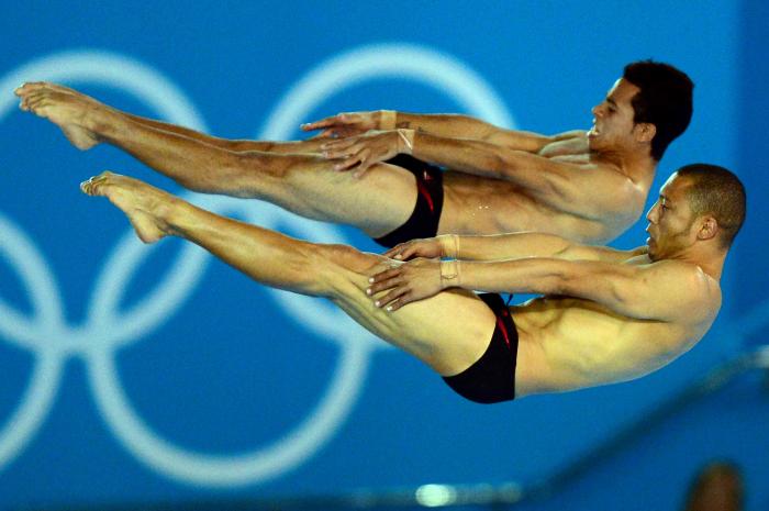 XXX Juegos Olimpicos- Londres - Clavado Olimpico Singro plataforma Jose A Guerra y Jeinkler Aguirre  5to lugar Foto. Ricardo Lopez Hevia 30/07/2012   Clav0080