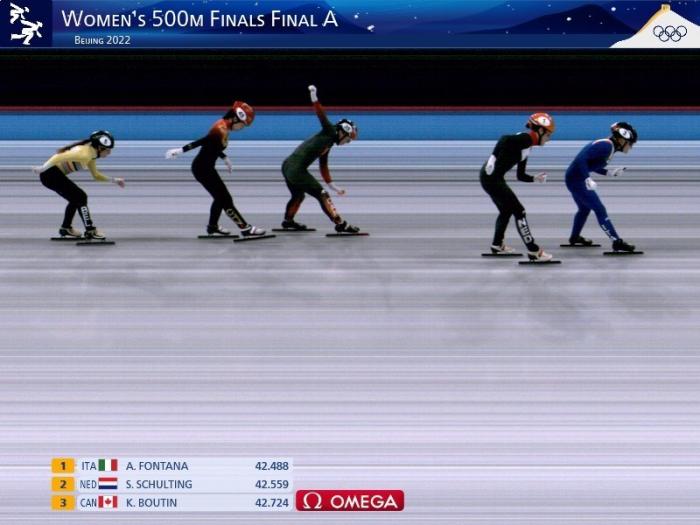 El patinaje de velocidad en pista corta repartió las medallas en las pruebas de 500 m para mujeres y 1000 m para hombres.
