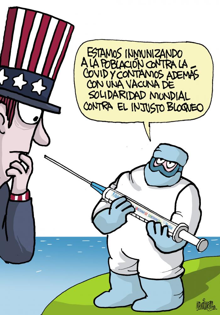 caricatura inmunizacion vacunas