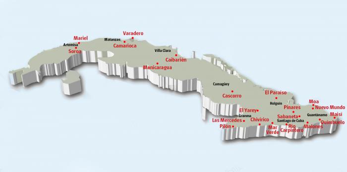 El mapa muestra la ubicación de las estaciones sismológicas en el país. Mapa Cortesía del Cenais