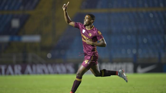 Karel Espino anotó el gol de la victoria para Comunicaciones en el partido de ida ante Colorado Rapids.