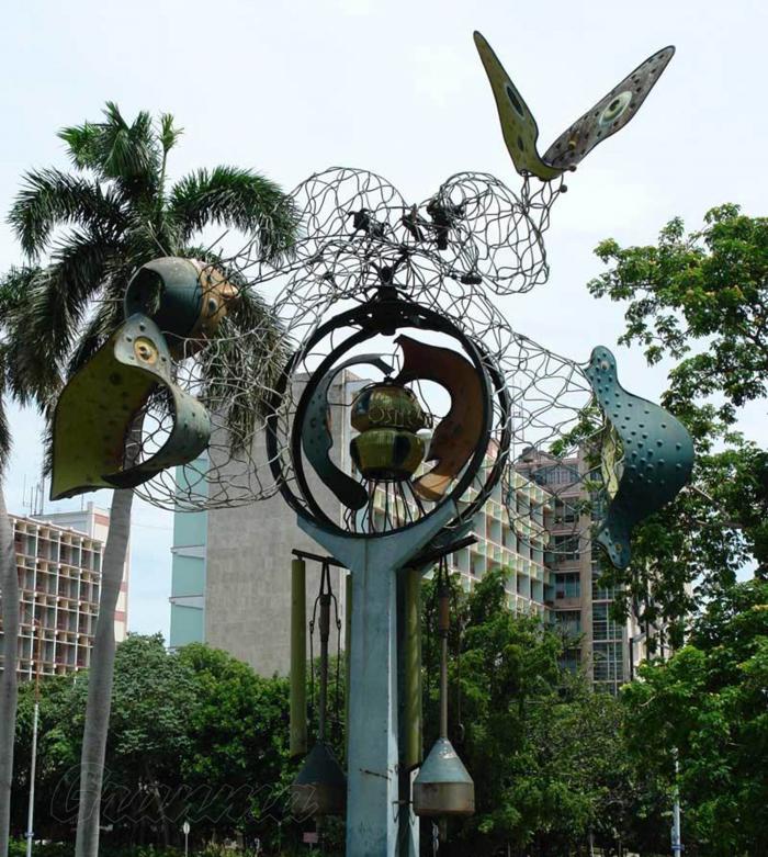 Su filiación al arte cinético lo convierte en un adelantado en la escultura cubana. foto de archivo
