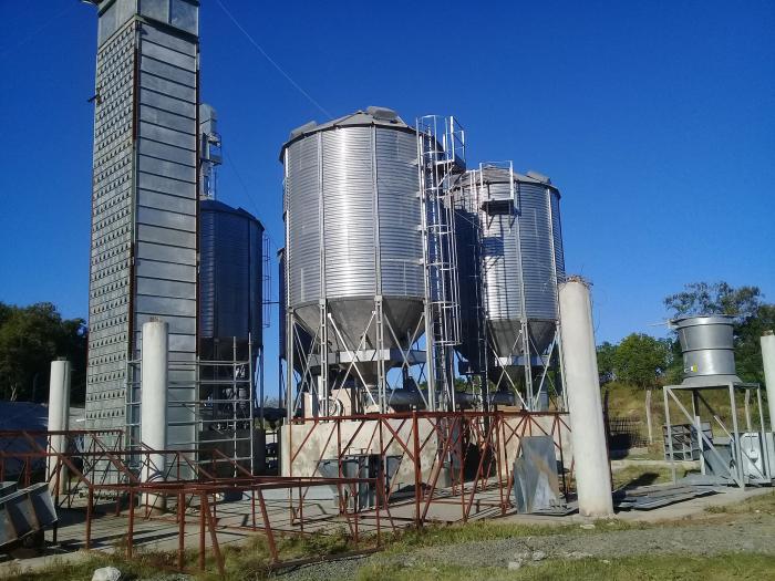 Secadero en la unidad empresarial de base Combate del Cerro