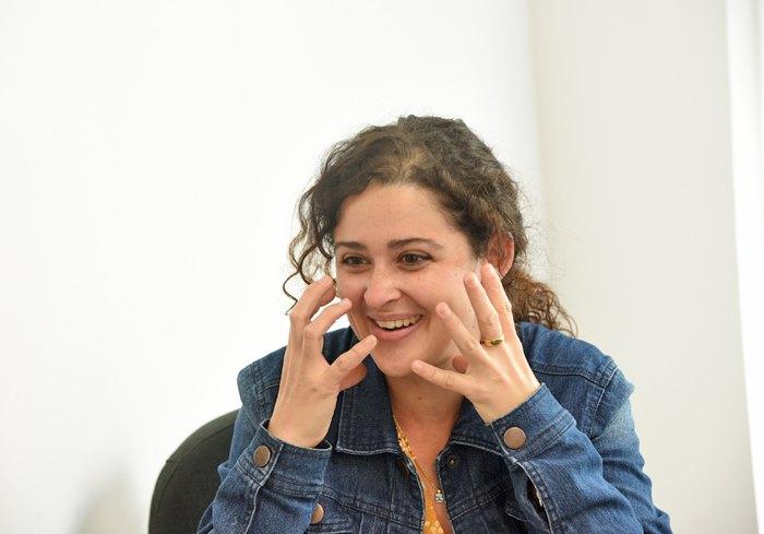 La actriz Clarita García.	