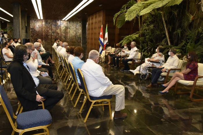 intercambio, en el Palacio de la Revolución, con grupo de legisladores mexicanos