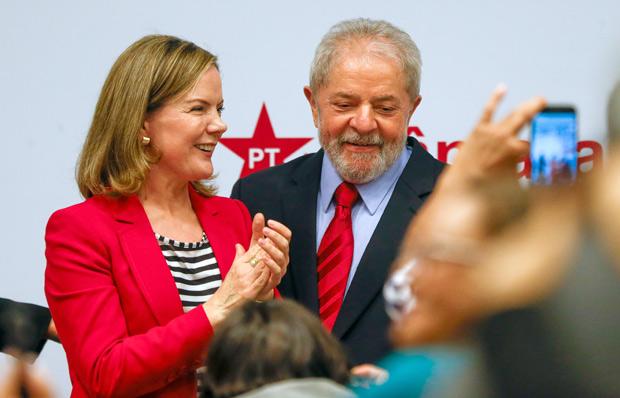 Gleisi Hoffmann y Lula Da Silva