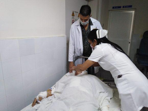 Entre los lesionados se encuentran dos pacientes con trauma abdominal y de tórax
