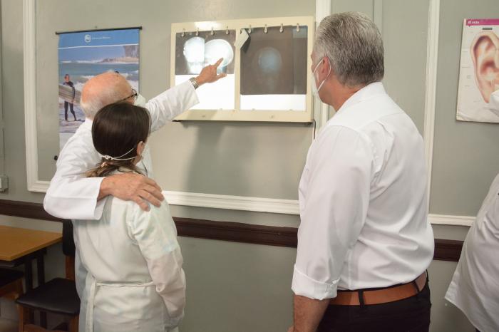 Visita Diaz Canel al Borras Marfan