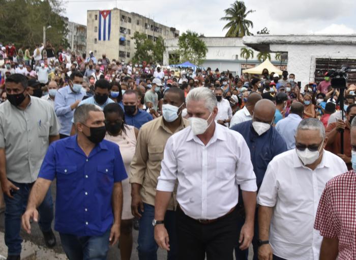 Visita Diaz Canel a la habana