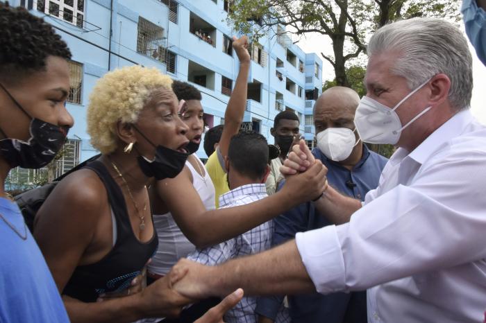 Visita Diaz Canel a la habana