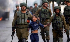 Niños arrestados en Israel