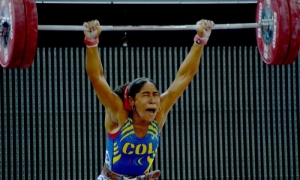 Pesas: Manuel Suarez 64KG F Julieth Rodríguez COL