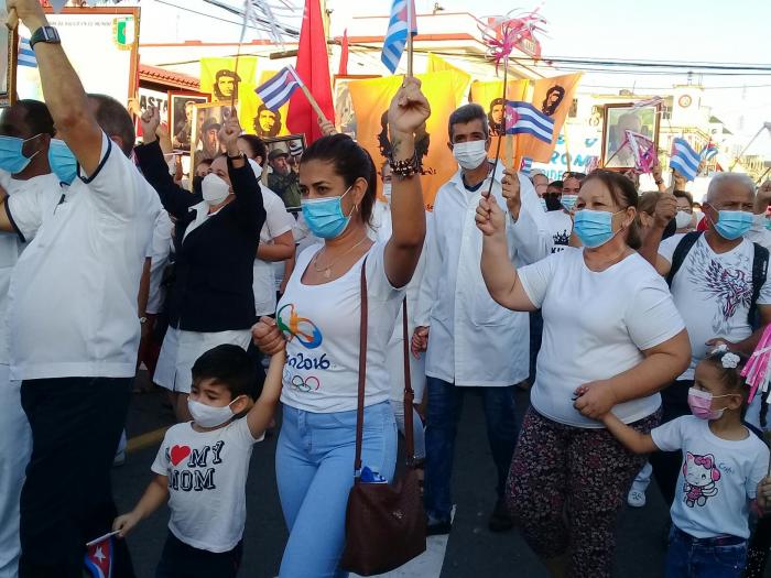 Desfile del 1ro. de mayo en Pinar del Río