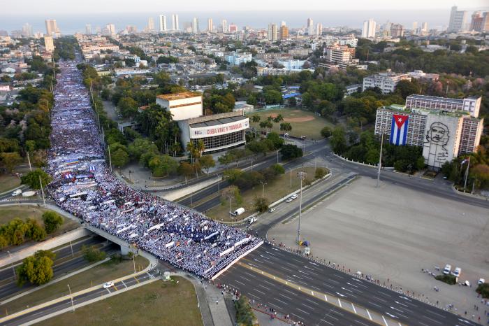 Primero de Mayo en la Plaza de la Revolucion 