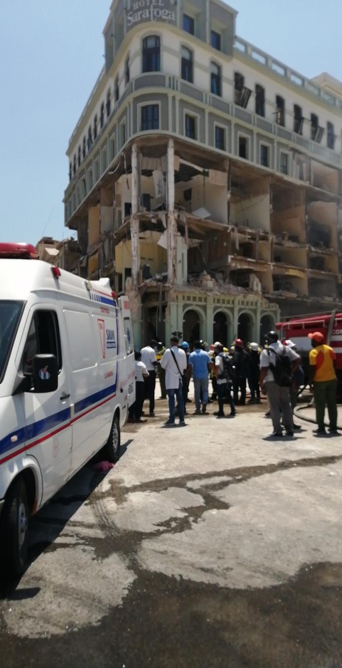Explosión en el Hotel Saratoga