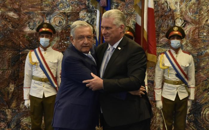 Lopez Obrador en Cuba