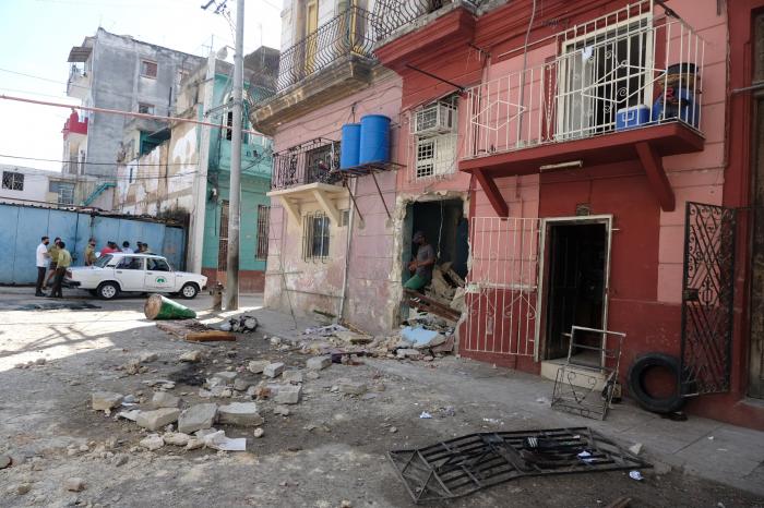 explosión por gas Habana Vieja