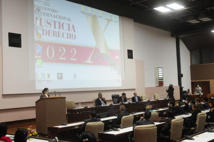 Encuentro Internacional de Juacicia y Derecho 2022 con la presencia de Remigio Ferro, Presidente del Tribunal Supremo Popular