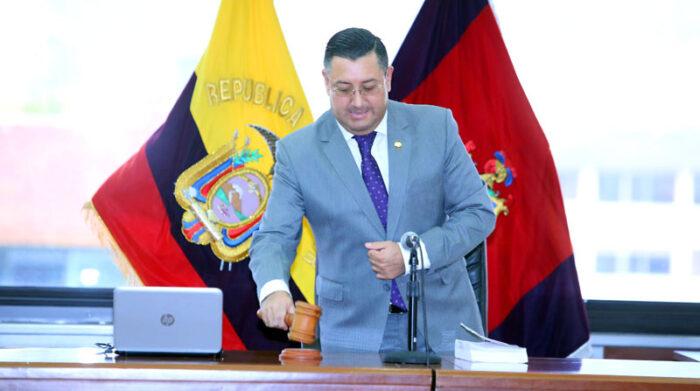 El presidente de la Corte, Iván Saquicela, fue suspendido por el Consejo de la Judicatura.
