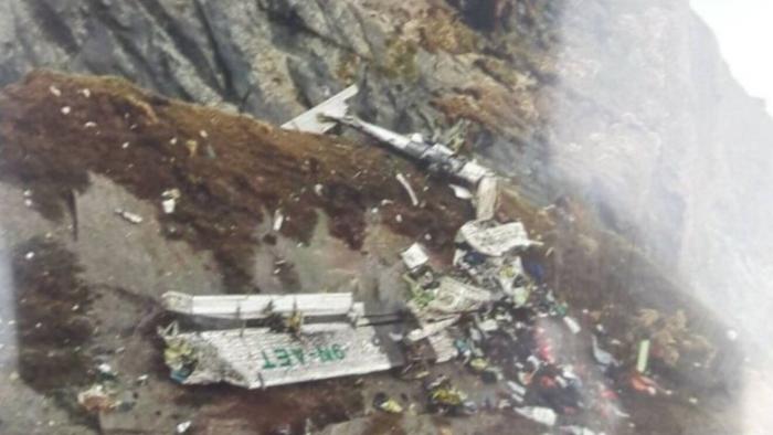 restos de avión de Nepal