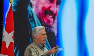 Encuentro de solidaridad con cuba, en el Palacio de convenciones presidido por el Primer Secretario del PCC y Presidente de la República, Miguel Díaz-Canel Bermúdez,