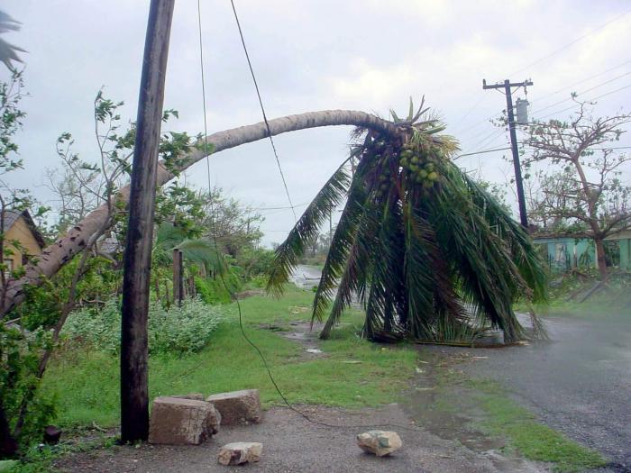 Ciclon Dennis Foto: Ismael Francisco Publicada; 09/07/2005 Cilo1422