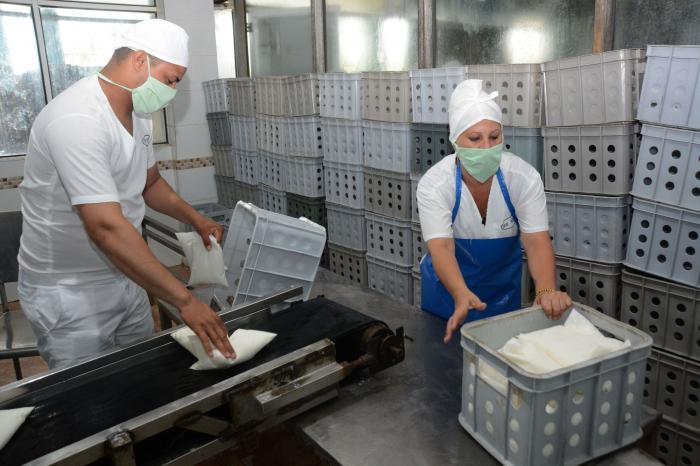 En el Combinado Lácteo Escambray de Cumanayagua aseguran, entre otras producciones, el yogurt de niños de siete a 13 años, y de la merienda escolar. 