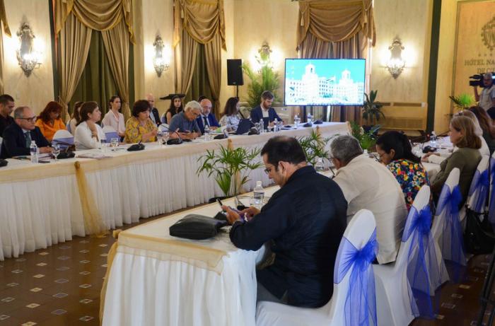 Sesiona el Comité Conjunto Cuba-Unión Europea, en el hotel Nacional de Cuba, en La Habana, el 10 de junio de 2022.       ACN  FOTO/ Marcelino VÁZQUEZ HERNÁNDEZ/ rrcc