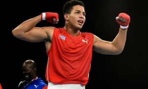 El boxeador Jorge Luis Felimón (86 kg)