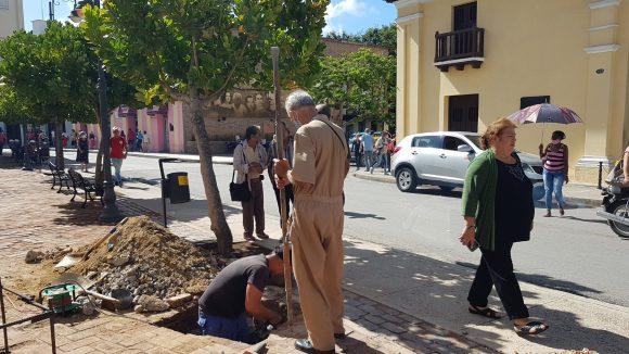 Sitio donde será emplazada el domingo 10 de julio, la escultura de Nicolás Guillén, en ocasión del aniversario 120 de su natalicio