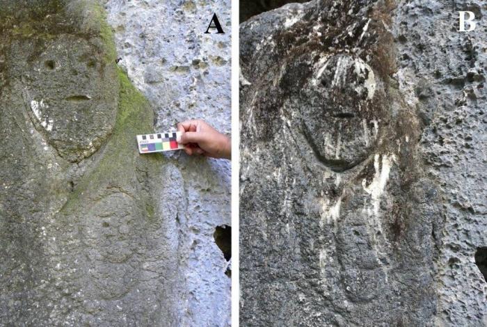 Imágenes del petroglifo de la Solapa No.2 del Bagá
