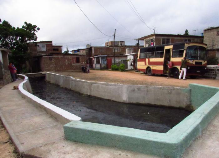 Obra construida en el reparto La Quinta, en la ciudad de Holguín