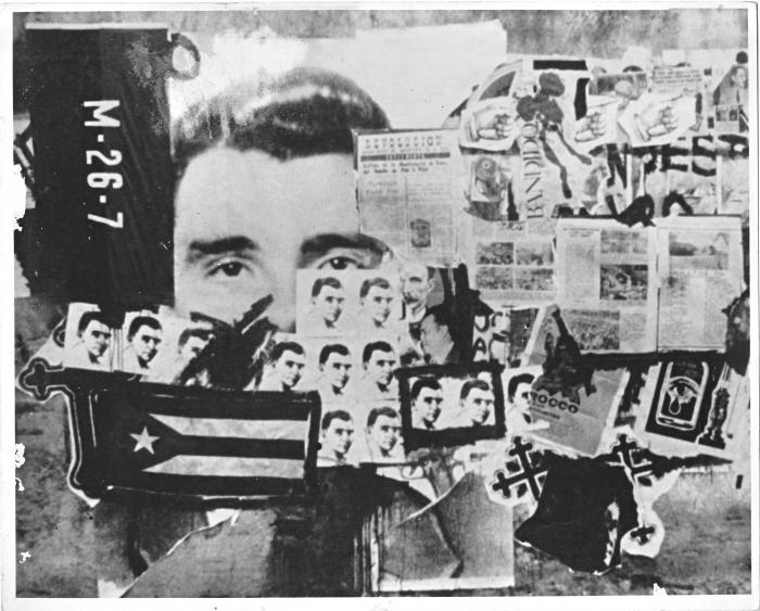 Collage de Alfredo Rostgaard, sobre Día de los Mártires