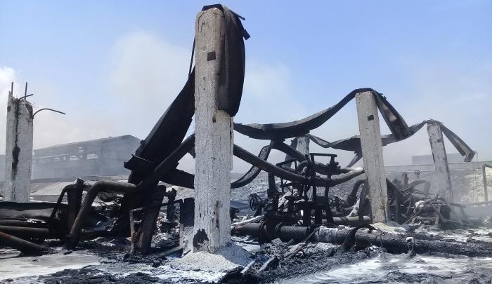 restos del incendio